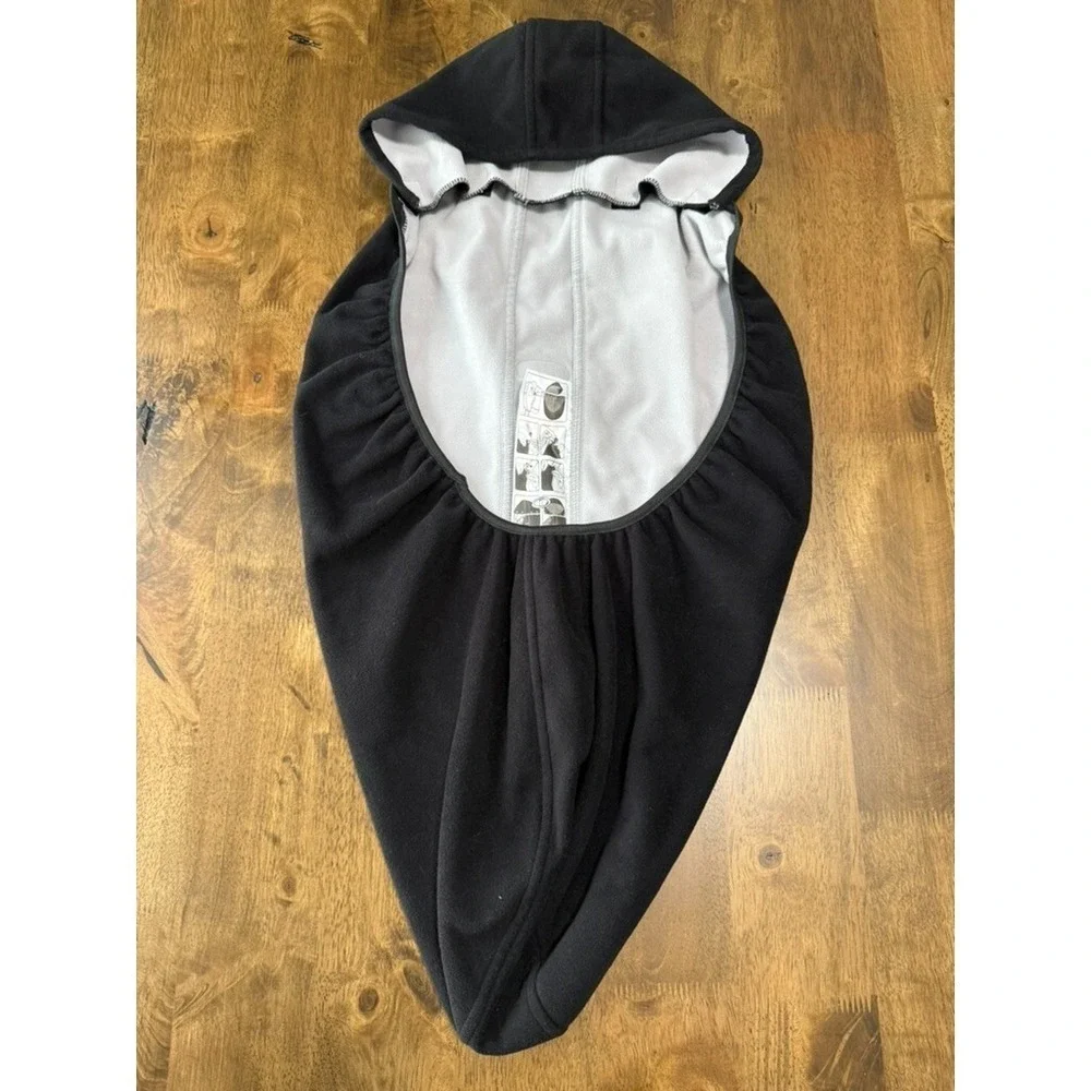 EUC Baby Bjorn‎ accessory hooded fleece cover for carrier black winter